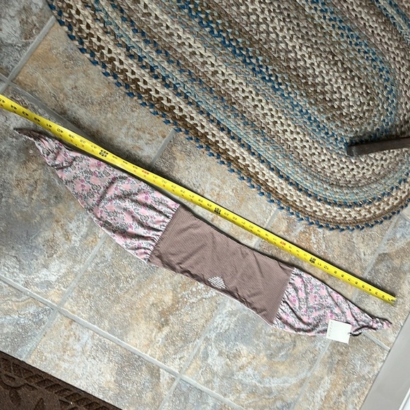 Acacia Baker Printed Bikini Top Extra Small Bandeau Tie Front Size Large NWT - Picture 9 of 15